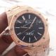 Perfect Replica Audemars Piguet Royal Oak Rose Gold Frosted Black Dial Watch (9)_th.jpg